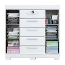 Ver imagem 2 de Cômoda 2 Portas 5 Gavetas 100% MDF Diana ACP Móveis