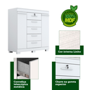 Ver imagem 5 de Cômoda 2 Portas 5 Gavetas 100% MDF Diana ACP Móveis