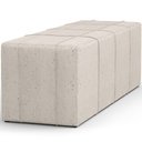 Ver imagem 7 de Puff Decorativo Living Sala de Estar 160 cm Roma W01 Linho Cru - Lyam Lyam Decor