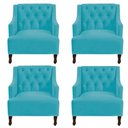 Ver imagem 1 de Kit 04 Poltronas Genesis Azul Bebê