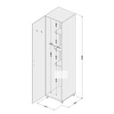 Ver imagem 5 de Armário Multiuso com 1 Porta Branco Brilho - Politorno