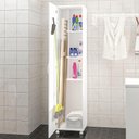 Ver imagem 1 de Armário Multiuso com 1 Porta Branco Brilho - Politorno