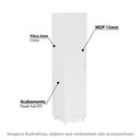 Ver imagem 2 de Armário Multiuso com 1 Porta Branco Brilho - Politorno