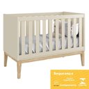 Ver imagem 4 de Jogo de Quarto Infantil Classic Cômoda 6 Gavetas e Berço Areia Fosco com Pés Madeira Natural -
