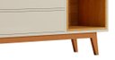 Ver imagem 4 de Rack para TV Delux 180cm Off White com Nature - Móveisaqui