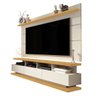 Rack com Painel Vivare Off White com Nature - Giga Móveis - 6