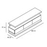 Rack com Painel Vivare Off White com Nature - Giga Móveis - 8