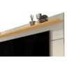 Rack com Painel Vivare Off White com Nature - Giga Móveis - 3