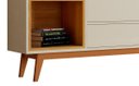 Ver imagem 6 de Rack com Painel Delux 180cm Off White com Nature - Móveisaqui