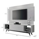 Ver imagem 7 de Rack com Painel Delux 180cm com Led Off White com Nature - Móveisaqui