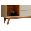 Ver imagem 6 de Rack com Painel Delux 180cm com Led Off White com Nature - Móveisaqui