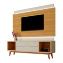 Ver imagem 1 de Rack com Painel Horizon 180cm com Led Off White com Nature - Móveisaqui