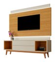 Ver imagem 1 de Rack com Painel Horizon 180cm com Led Off White com Nature - Móveisaqui