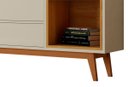Ver imagem 5 de Rack com Painel Horizon 180cm com Led Off White com Nature - Móveisaqui