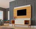 Ver imagem 2 de Rack com Painel Horizon 180cm Off White com Nature - Móveisaqui