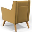Ver imagem 6 de Poltrona Decorativa com Pés de Madeira Taroba D02 Veludo Mostarda B-260 - Lyam Decor