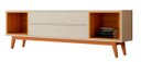 Ver imagem 1 de Rack para TV Horizon 180cm Off White com Nature - Móveisaqui