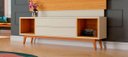 Ver imagem 2 de Rack para TV Horizon 180cm Off White com Nature - Móveisaqui