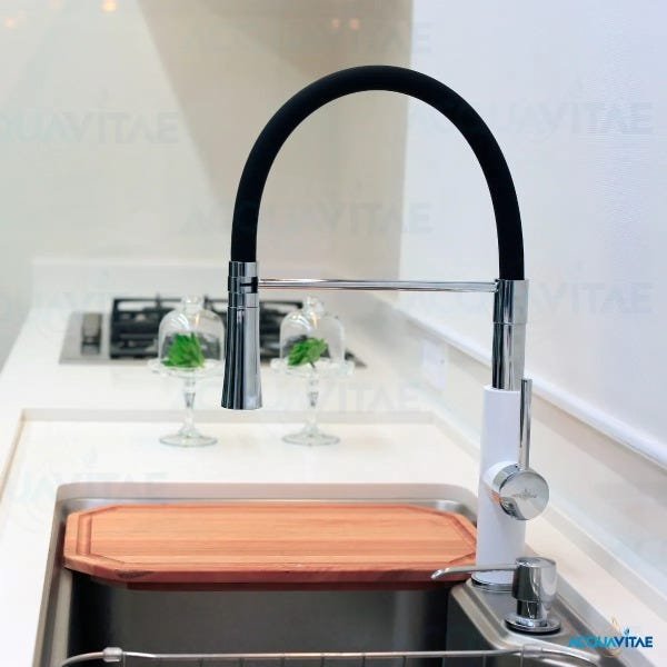 Torneira de Cozinha Gourmet Monocomando Mangueira Flexivel Spray e Ducha Aquavitae - 2