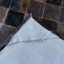 Ver imagem 3 de Tapete de couro marrom café 1,50x2,50 com borda peça 10x10cm