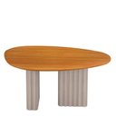 Ver imagem 3 de Mesa de Jantar Isis 135cm Orgânica Off-white Cinamomo - Leifer