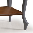 Ver imagem 4 de Aparador para Sala com Pés Luis Xv Gaveta e Prateleira 1019p Linz Móveis - Cinza/imbuia