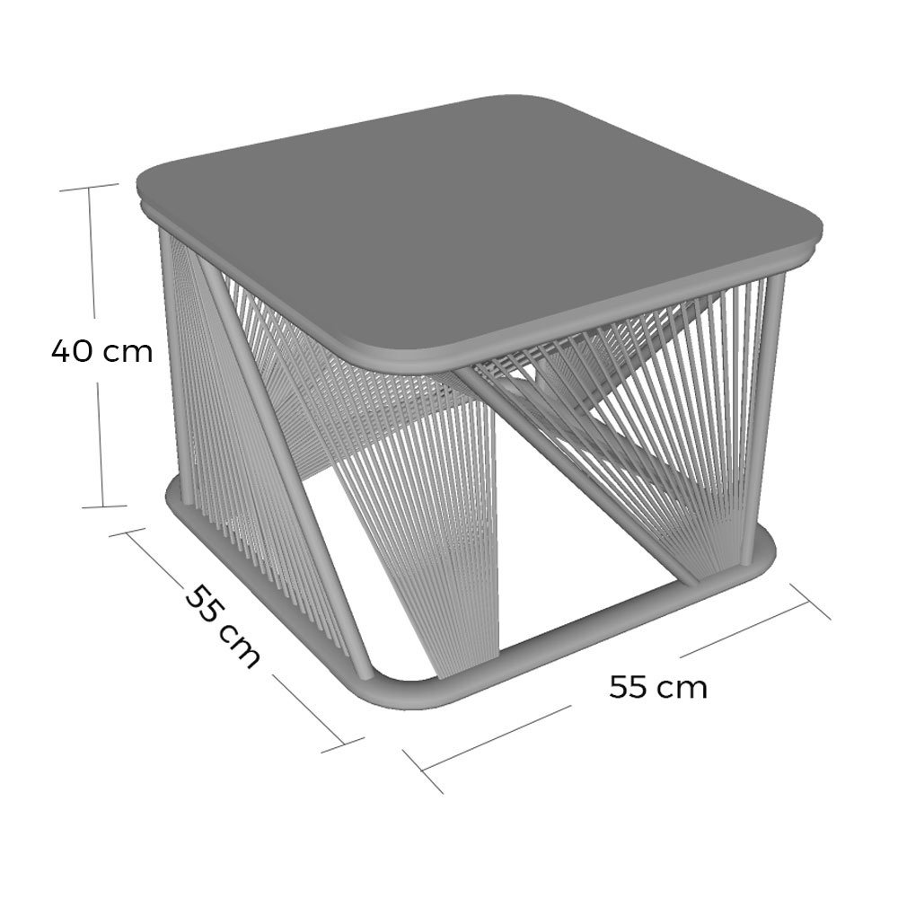 Mesa de centro Atenas Fibra Artdville - 3