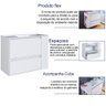 Gabinete Suspenso com Lavatorio e Gavetao Bl2002 Branco Faem Branco - 3