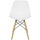 Ver imagem 5 de Kit 10 Cadeiras Charles Eames Eiffel Dsw - Base de Madeira Clara - Branco Multicolorido
