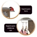 Ver imagem 4 de Tábua de Passar Horizon Cor:canela Off White Armário Mizza Decor