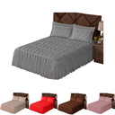 Ver imagem 2 de Colcha Casal 03 Peças com Bordado Toque Macio Design Charmoso para Seu Quarto