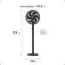 Ver imagem 2 de Ventilador de Coluna Electrolux Efficient Duoforce para Quartos Salas e Escritórios 110v