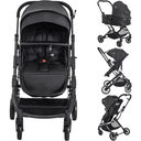Ver imagem 2 de Carrinho de Bebe com Bebe Conforto Base Kiddo Zig Zag Preto
