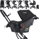 Ver imagem 3 de Carrinho de Bebe com Bebe Conforto Base Kiddo Zig Zag Preto