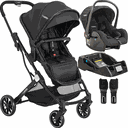 Ver imagem 1 de Carrinho de Bebe com Bebe Conforto Base Kiddo Zig Zag Preto