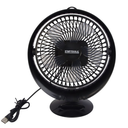 Ver imagem 1 de Ventilador de Mesa Portátil Usb 25,5cm 2 Velocidades Ajustável Ideal para Escritório e Viagens Preto