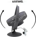 Ver imagem 2 de Ventilador de Mesa Portátil Usb 25,5cm 2 Velocidades Ajustável Ideal para Escritório e Viagens Preto