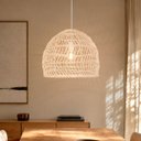 Ver imagem 1 de Pendente Fibra Natural em Rattan Artesanal Vime E27 NAT17