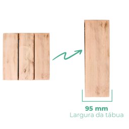 Deck Placa de Madeira Modular Base Madeira 30x30cm Eucalipto Área Interna Externa Piscina e Jardim - 5