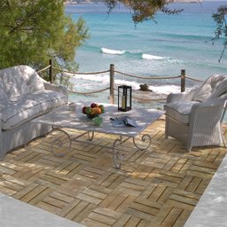 Deck Placa de Madeira Modular Base Madeira 30x30cm Eucalipto Área Interna Externa Piscina e Jardim - 3