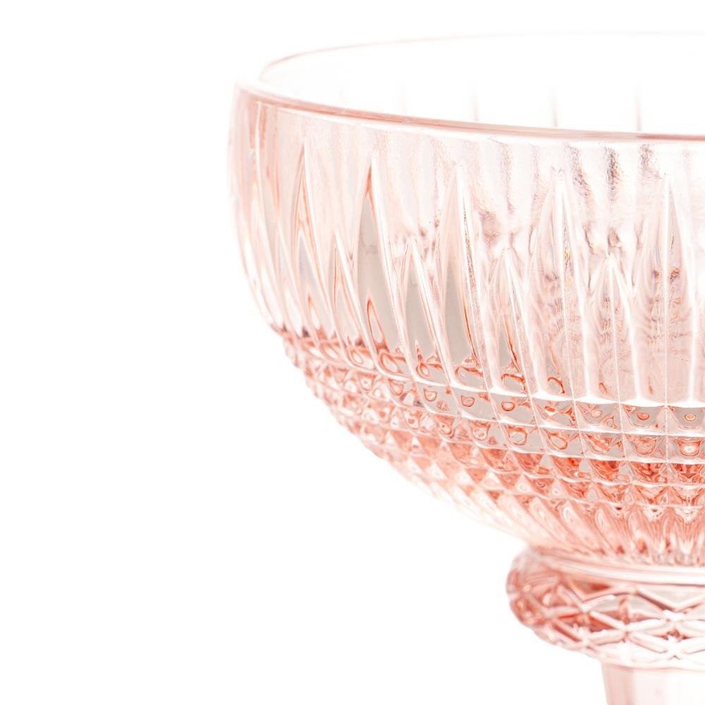 Cj 6 Taças Cristal P/Sobremesa Queen Rosa 260Ml - 4