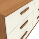 Ver imagem 4 de Cômoda 6 Gavetas Kappesberg T268 Cor Canela/off White