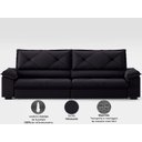 Ver imagem 6 de Sofá com Carregador Usb e Molas no Assento Retrátil Reclinável Nice 2,90m Velosuede - Netsofas