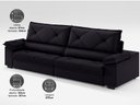 Ver imagem 5 de Sofá com Carregador Usb e Molas no Assento Retrátil Reclinável Nice 2,90m Velosuede - Netsofas