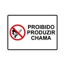 Ver imagem 1 de Placa de Sinalização Proibido Produzir Chama