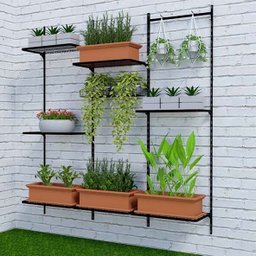 12 Trilhos Cremalheira Rasgo Simples 50cm para Prateleiras COR:PRETO - 4