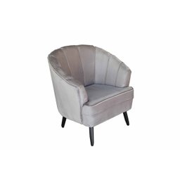 Poltrona Decorativa Aura Suede Deluxe Bege - 1