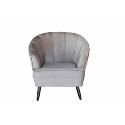 Poltrona Decorativa Aura Suede Deluxe Bege - 2