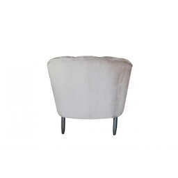 Poltrona Decorativa Aura Suede Deluxe Bege - 3