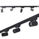 Ver imagem 2 de Trilho Eletrificado 2M + 7 Spot LED 7W 3000K Bivolt Preto